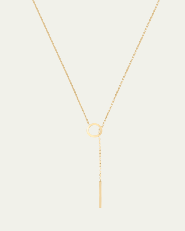 Petite Malibu Circle Toggle Lariat Necklace